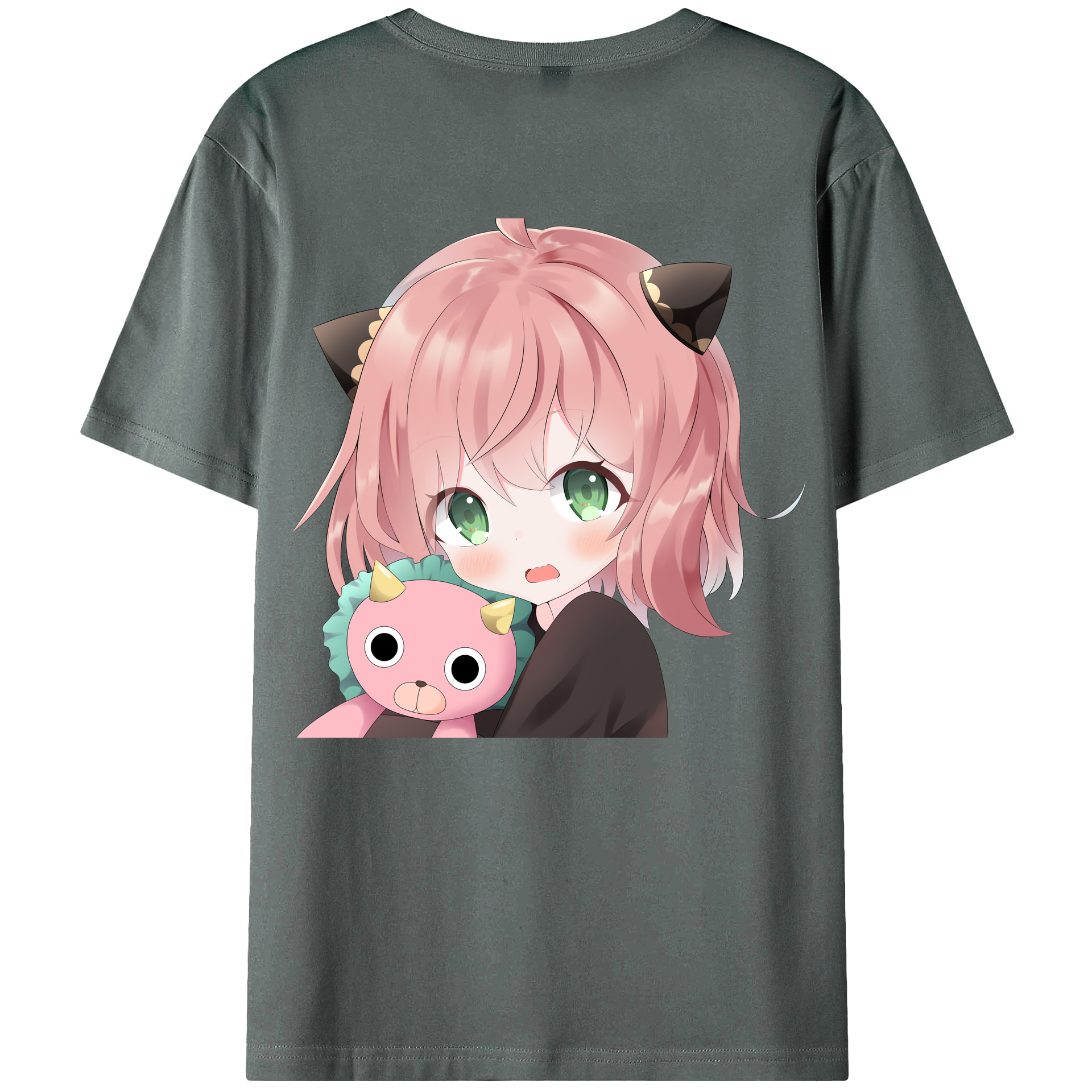 （画像用） SPY×FAMILY间谍家家酒 綿100％ メンズ半袖Tシャツ（バックプリント） 通気性